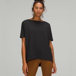 Lululemon Back in Action Short Sleeve T-Shirt Black EST SZ L